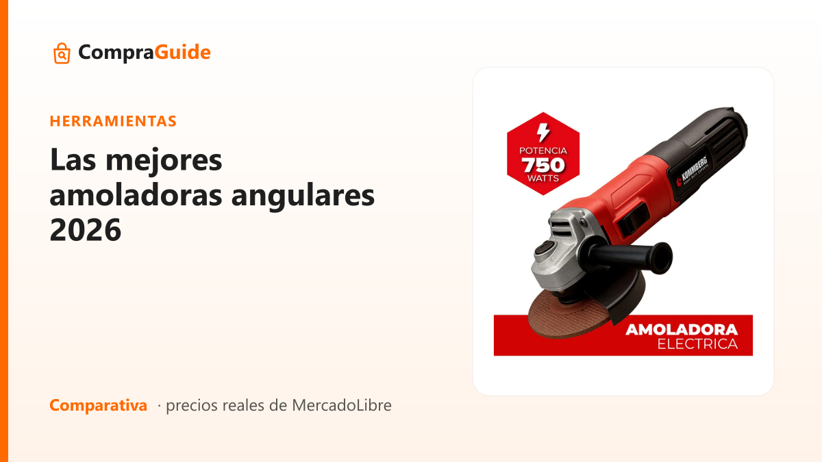 Las mejores amoladoras angulares 2026