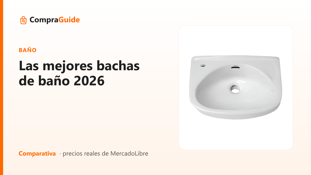 Las mejores bachas de baño 2026