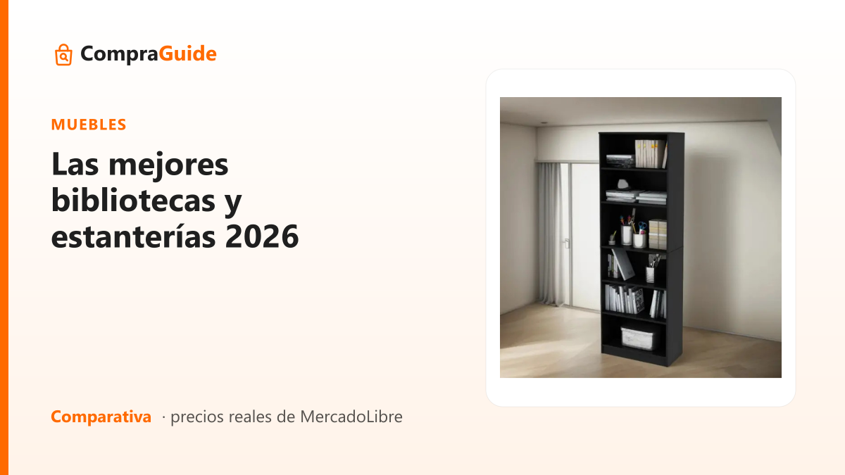 Las mejores bibliotecas y estanterías 2026