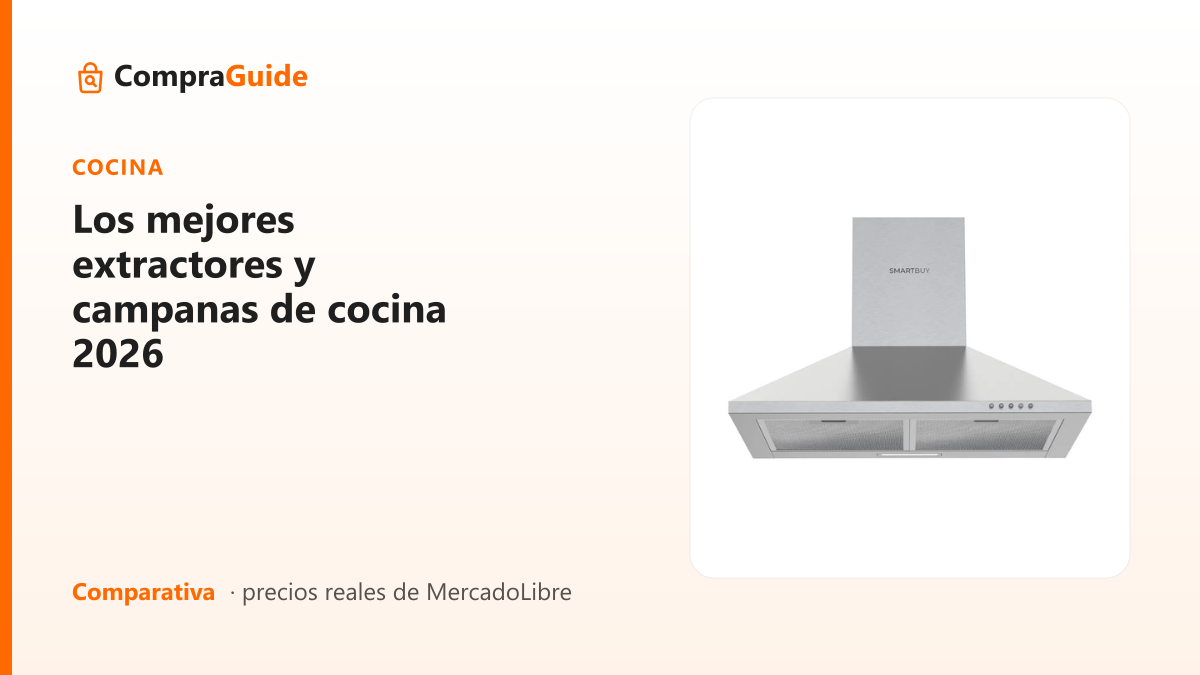 Los mejores extractores y campanas de cocina 2026