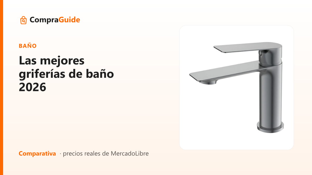 Las mejores griferías de baño 2026