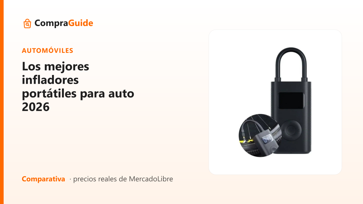 Los mejores infladores portátiles para auto 2026