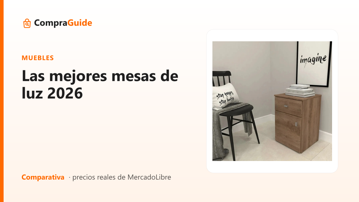 Las mejores mesas de luz 2026