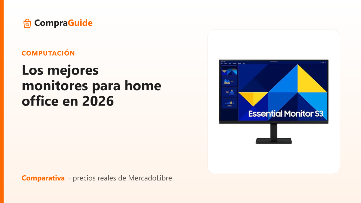 Los mejores monitores para home office en 2026
