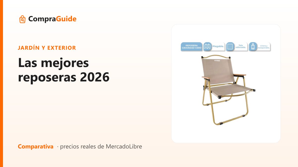 Las mejores reposeras 2026