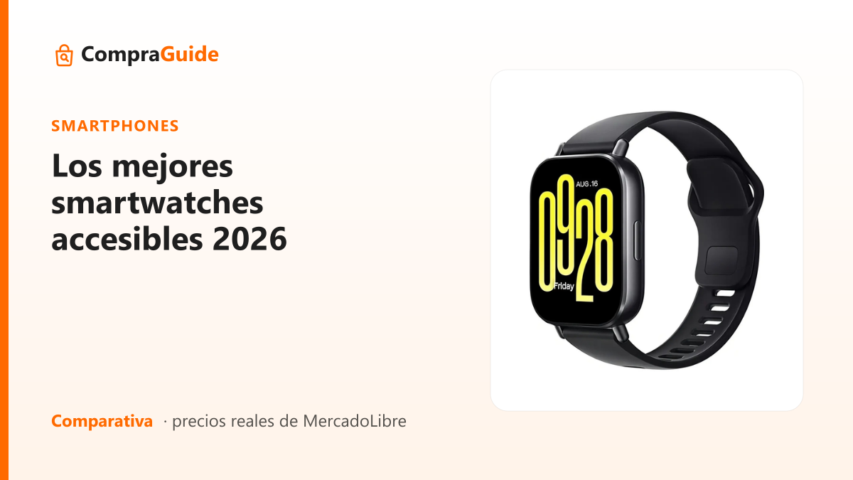 Los mejores smartwatches accesibles 2026