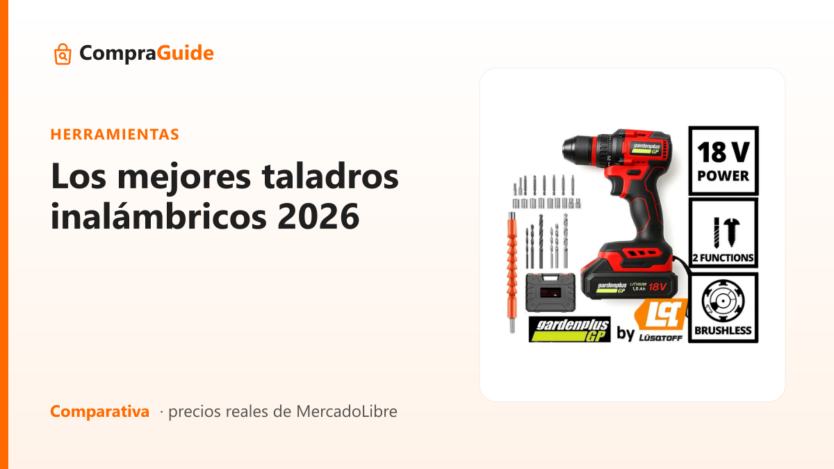 Los mejores taladros inalámbricos 2026