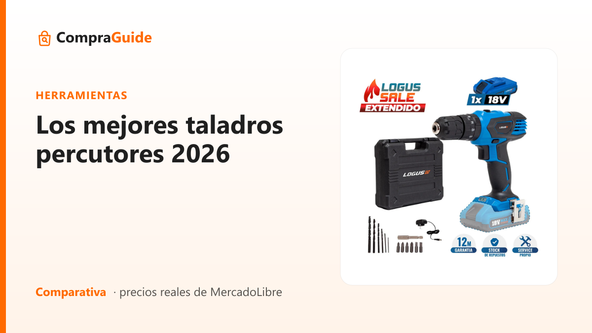 Los mejores taladros percutores 2026